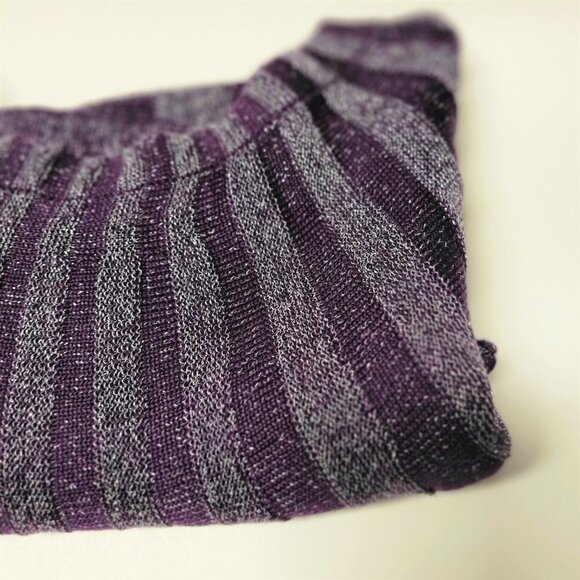 PURPLE Glitter Tunic Knit Dress or Glitter Top One Size Fits Most - Picture 6 of 13